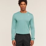 GYMSHARK ARRIVAL LONG SLEEVE T-SHIRT MUTED TEAL - My Authentic Store