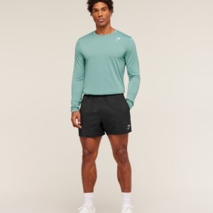GYMSHARK ARRIVAL LONG SLEEVE T-SHIRT MUTED TEAL – Image 2