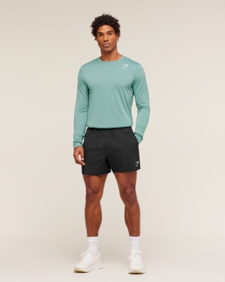 GYMSHARK ARRIVAL LONG SLEEVE T-SHIRT MUTED TEAL - My Authentic Store