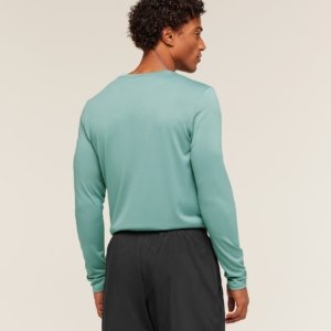 GYMSHARK ARRIVAL LONG SLEEVE T-SHIRT MUTED TEAL – Image 3