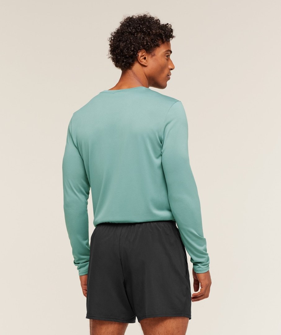 GYMSHARK ARRIVAL LONG SLEEVE T-SHIRT MUTED TEAL - My Authentic Store