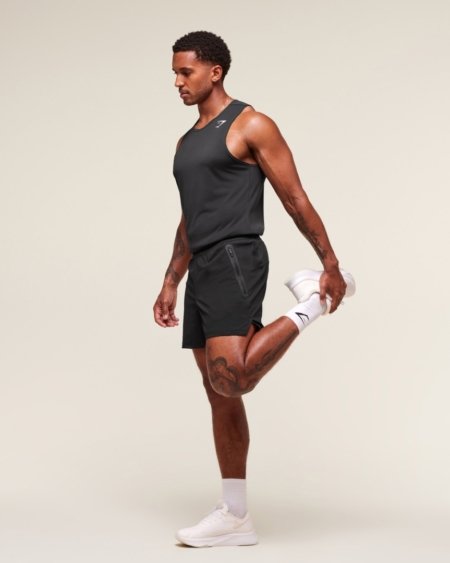 GYMSHARK FIT ELITE 5 SHORT - BLACK - My Authentic Store
