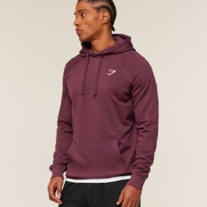HOODIE CREST BURGUNDY – Image 3