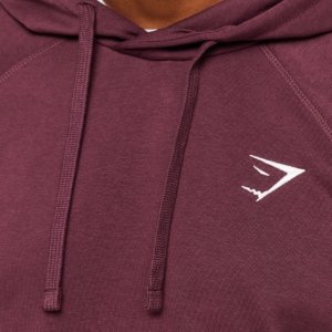 HOODIE CREST BURGUNDY – Image 5