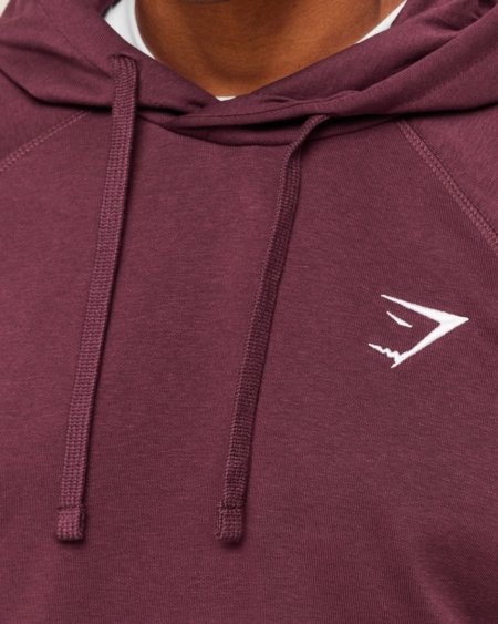 HOODIE CREST BURGUNDY - My Authentic Store