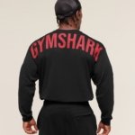 POWER LONG SLEEVE T-SHIRT BLACK/RED