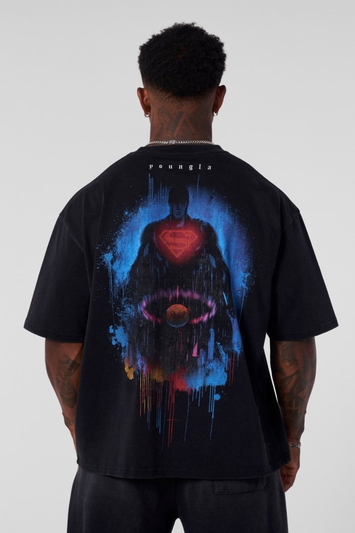 YOUNGLA-SUPERMAN GRAPHIC OVERSIZE - My Authentic Store