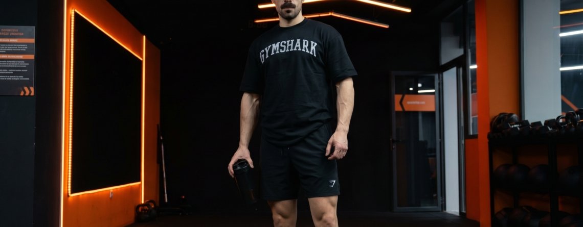 Baha Aesthetics short sport homme Gymshark noir salle Maroc guide