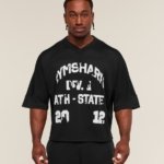 GRAPHIC MESH OVERSIZED T-SHIRT