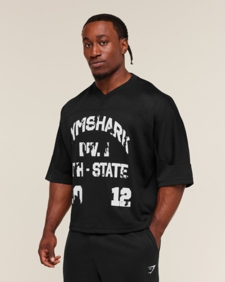 GRAPHIC MESH OVERSIZED T-SHIRT - My Authentic Store
