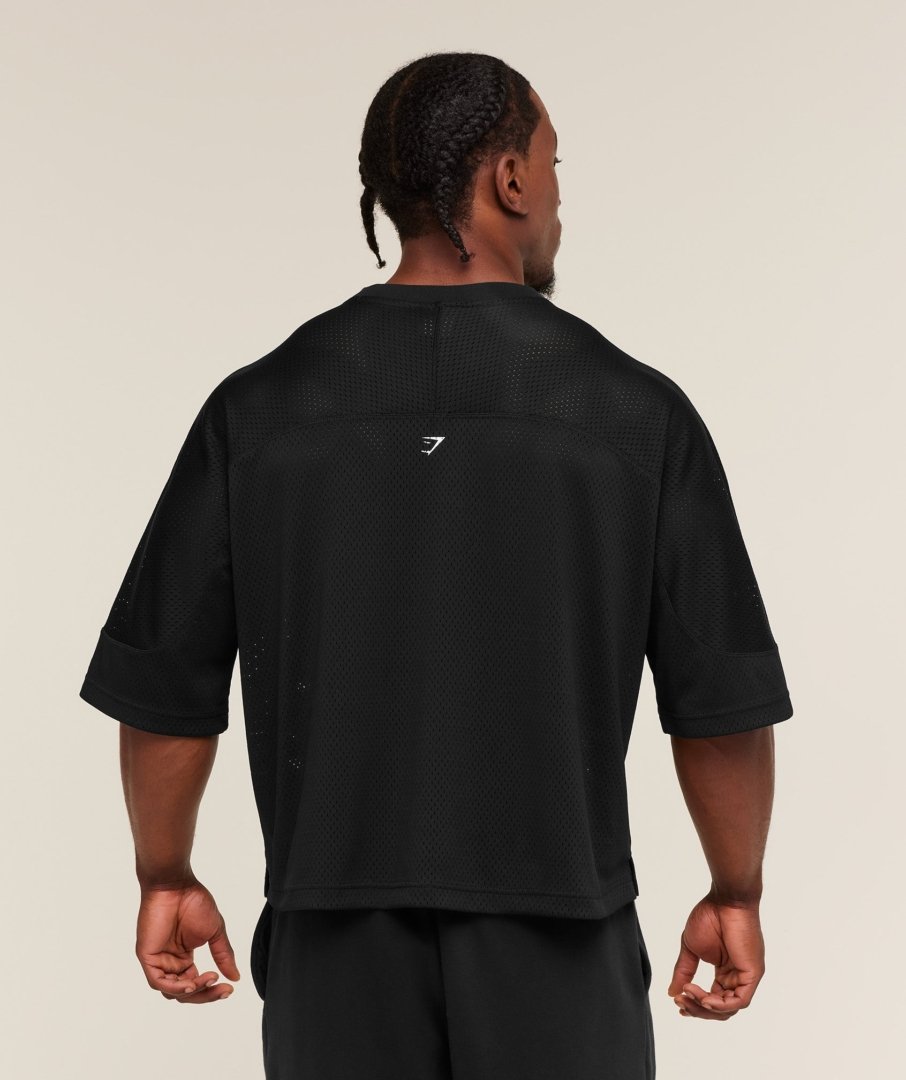 GRAPHIC MESH OVERSIZED T-SHIRT - My Authentic Store