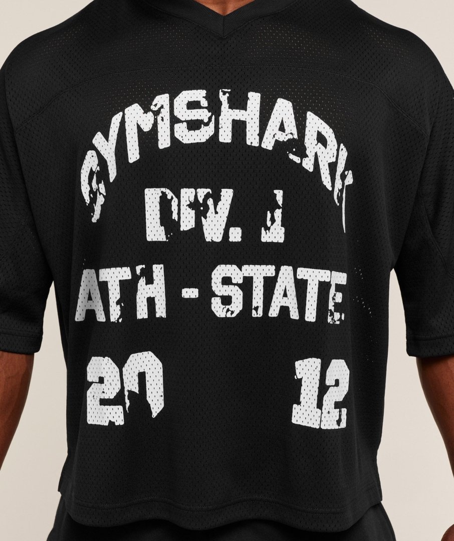 GRAPHIC MESH OVERSIZED T-SHIRT - My Authentic Store