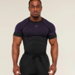Gymshark Onyx 5.0 Seamless T-Shirt - Black/Athletic Purple