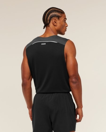 Gymshark Arrival Contrast Tank Onyx Grey Black — My Authentic Store
