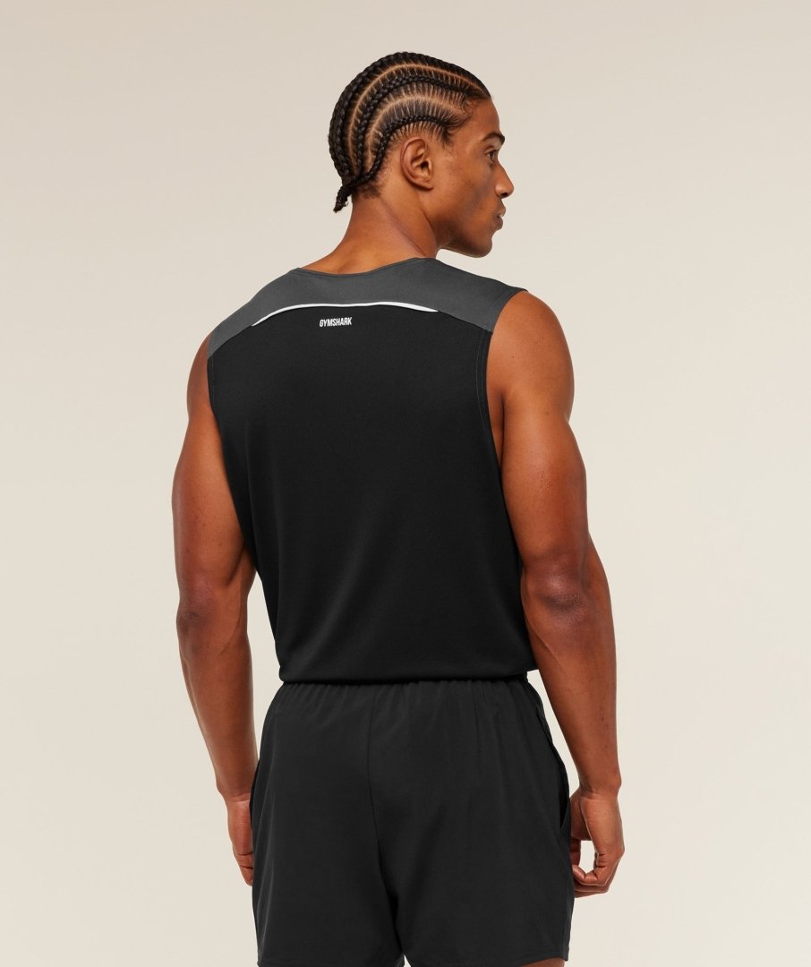 Gymshark Arrival Contrast Tank Onyx Grey Black — My Authentic Store