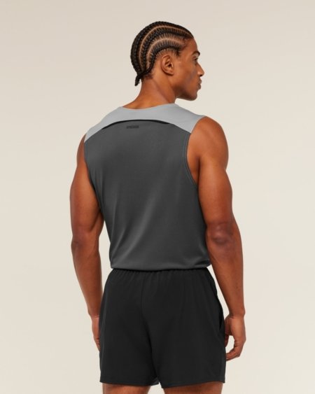 Gymshark Arrival Contrast Tank Smokey Grey Onyx Grey — My Authentic Store