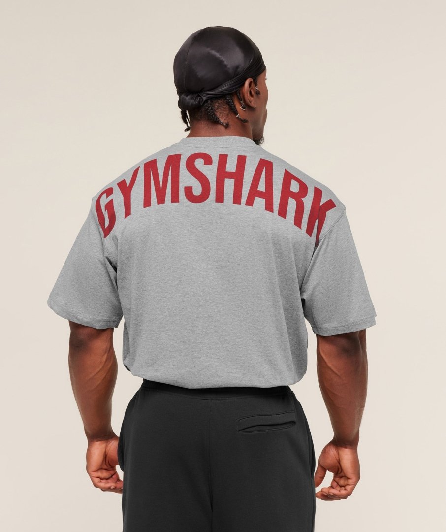 images-PowerOriginalsT_ShirtCharcoalCoreMarlGSSetsRedA4B9W_GDHG_5492_A POWER T-SHIRT - Gymshark
