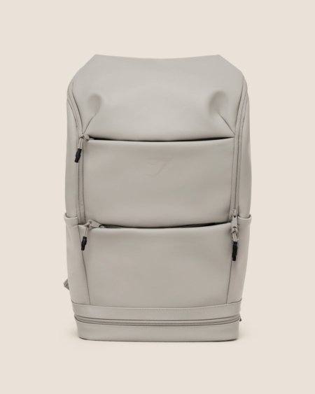 Gymshark Sleek Backpack Mushroom Grey — My Authentic Store