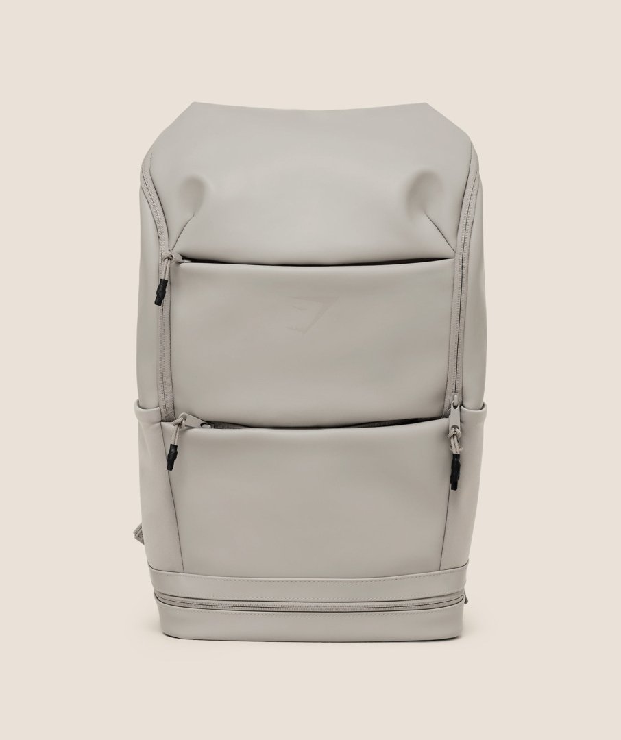 Gymshark Sleek Backpack Mushroom Grey — My Authentic Store