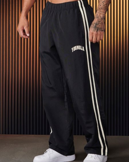 YoungLA 249 Flagship Track Pants Black - vue de face
