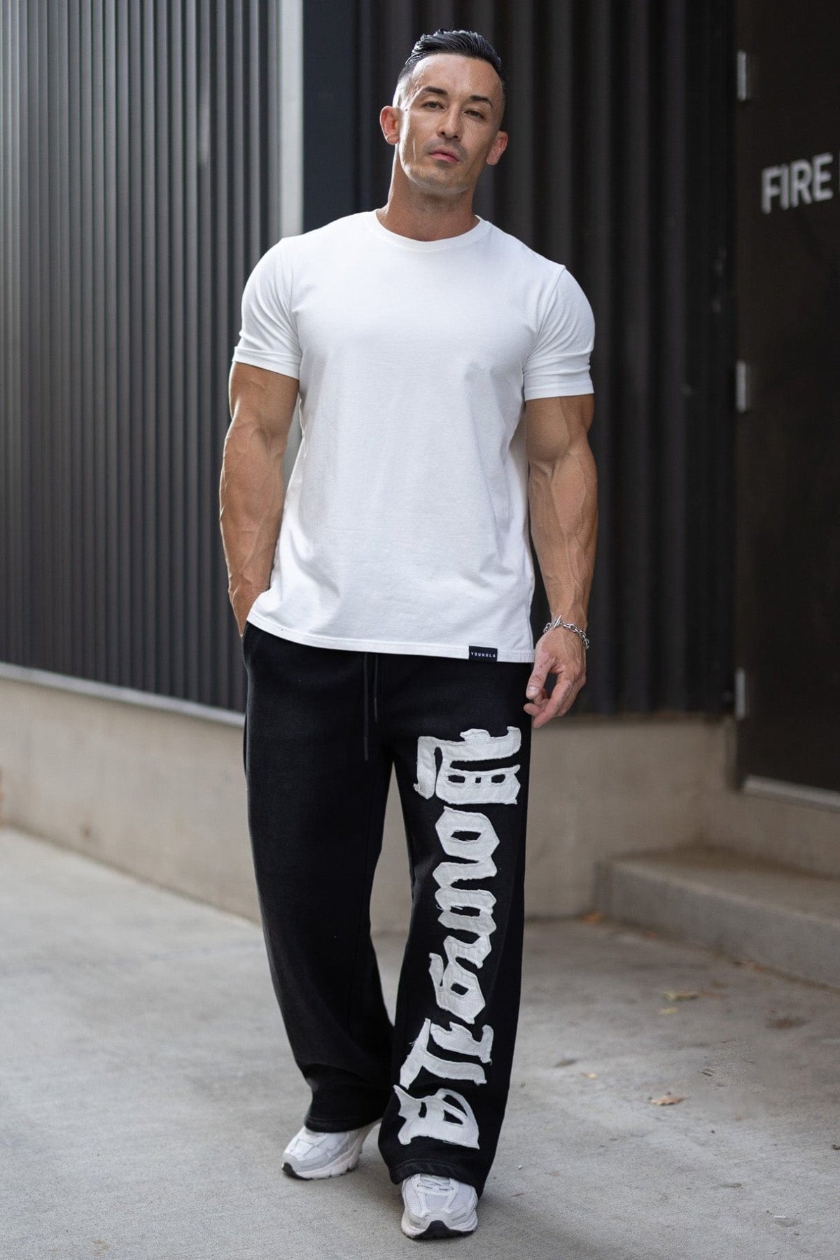 YoungLA 2127 Big Patch Sweats - détail patch