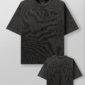 YoungLA 4234 Backbone Tees Black Wash - vue de face