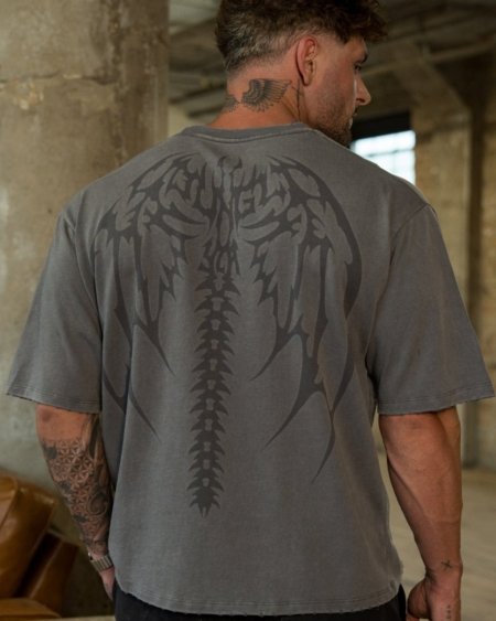 YoungLA 4234 Backbone Tees - style oversize