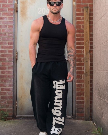 YoungLA 2127 Big Patch Sweats - lifestyle