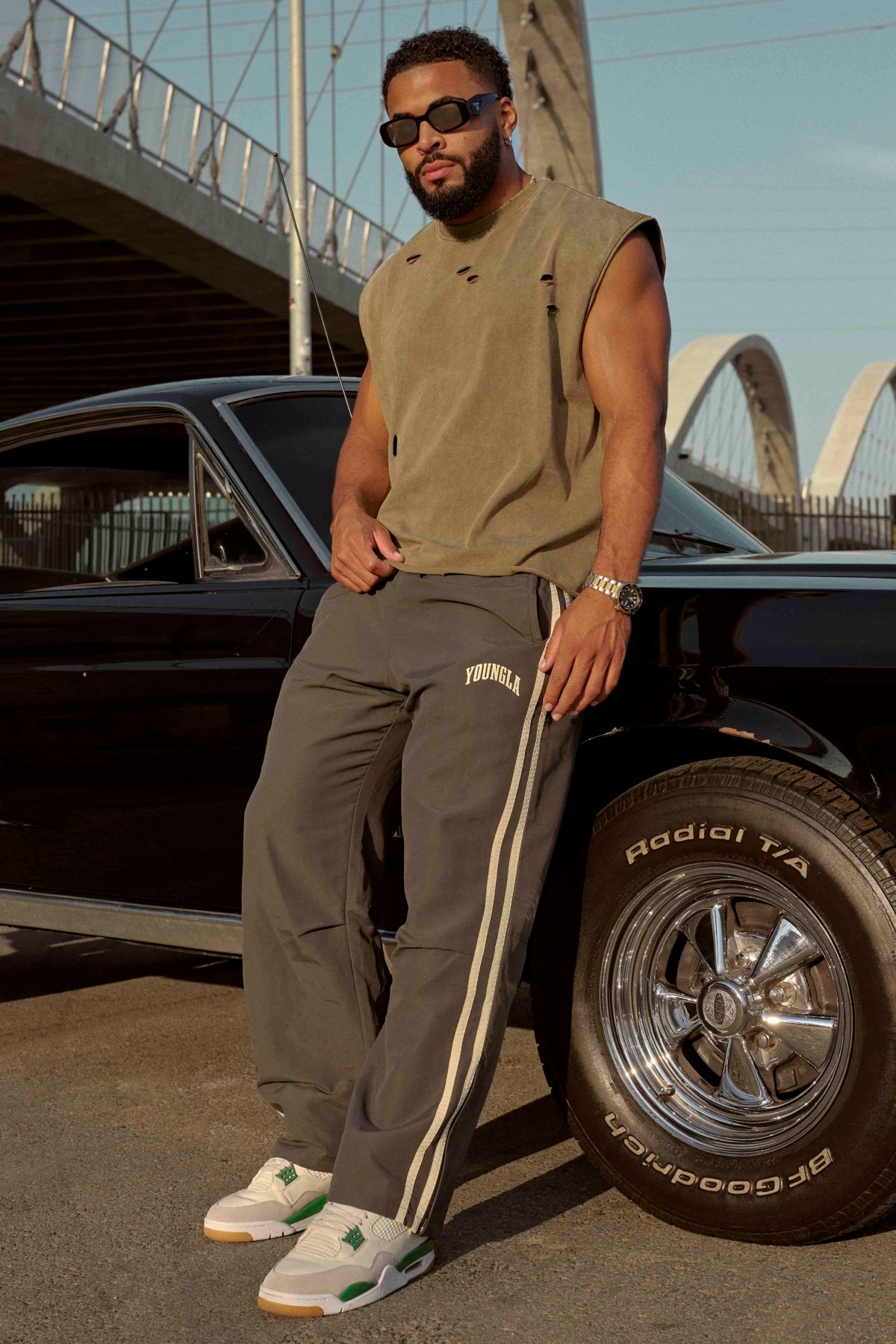 YoungLA 249 Flagship Track Pants Black - style