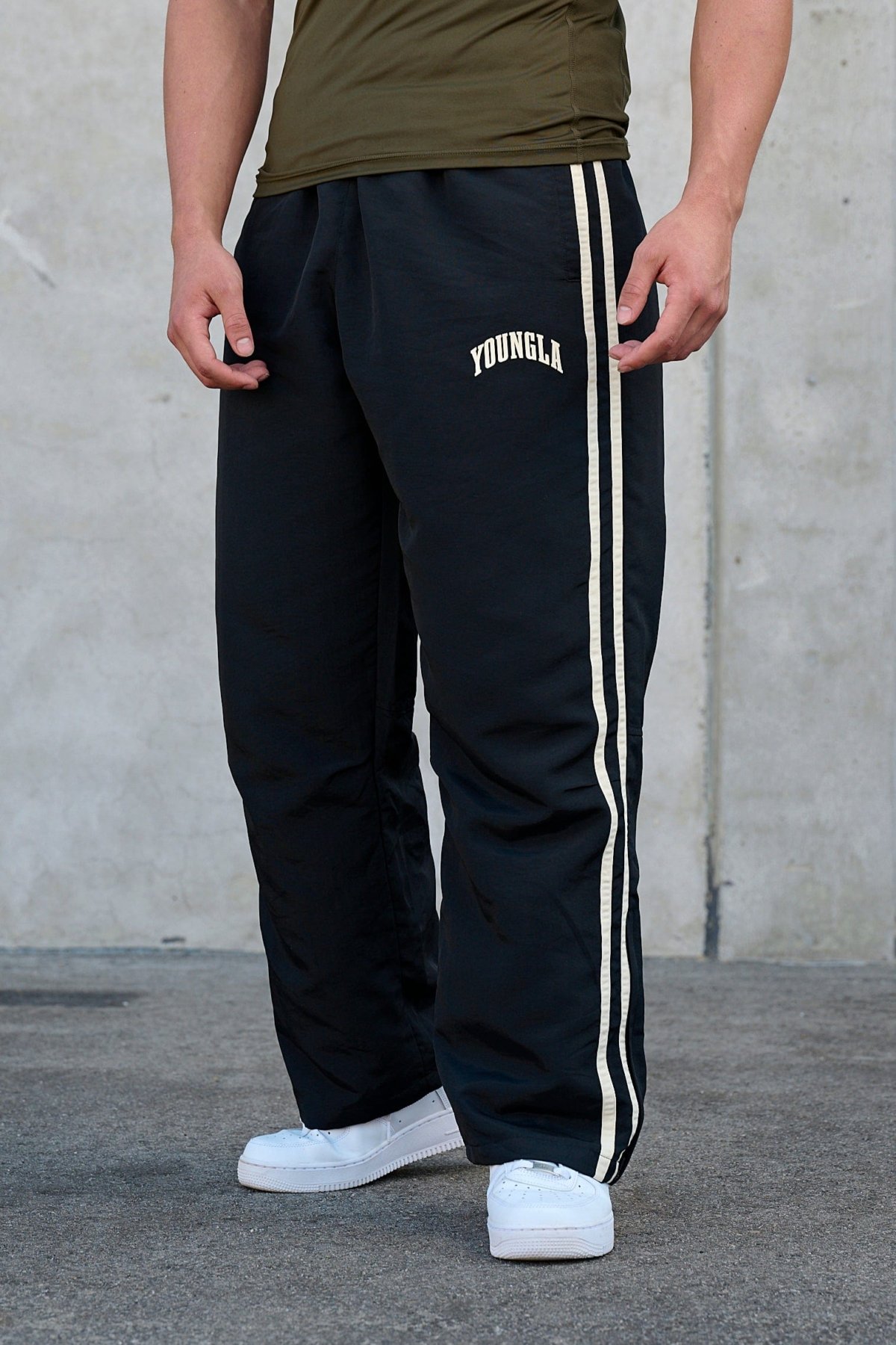 YoungLA 249 Flagship Track Pants Black - lifestyle