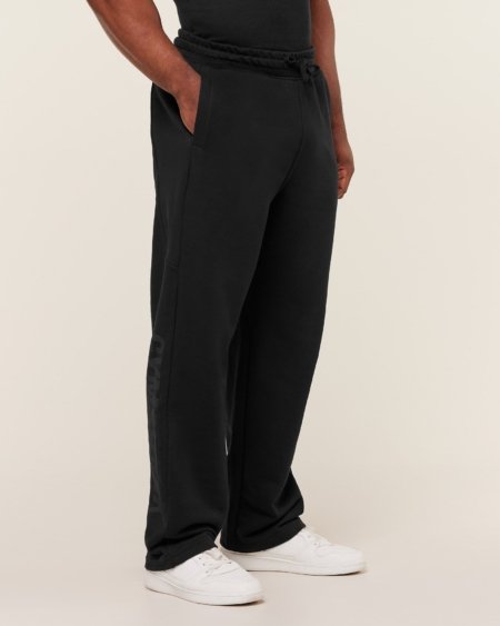 Gymshark Power Straight Leg Pants noir, pantalon de musculation homme