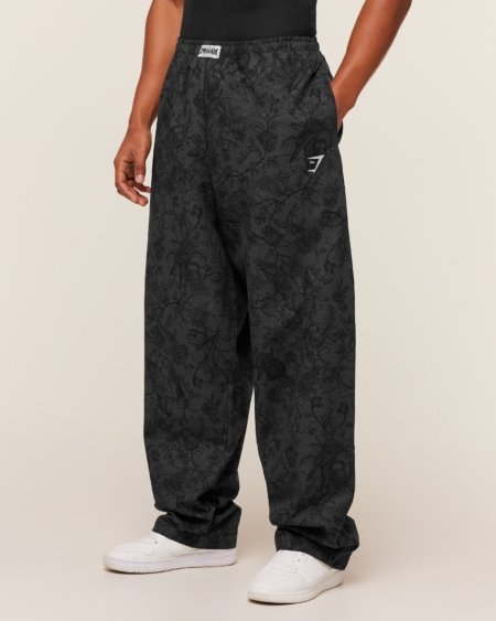 Gymshark Straight Leg Pumper Pants Black Onyx Grey, jogger coupe droite
