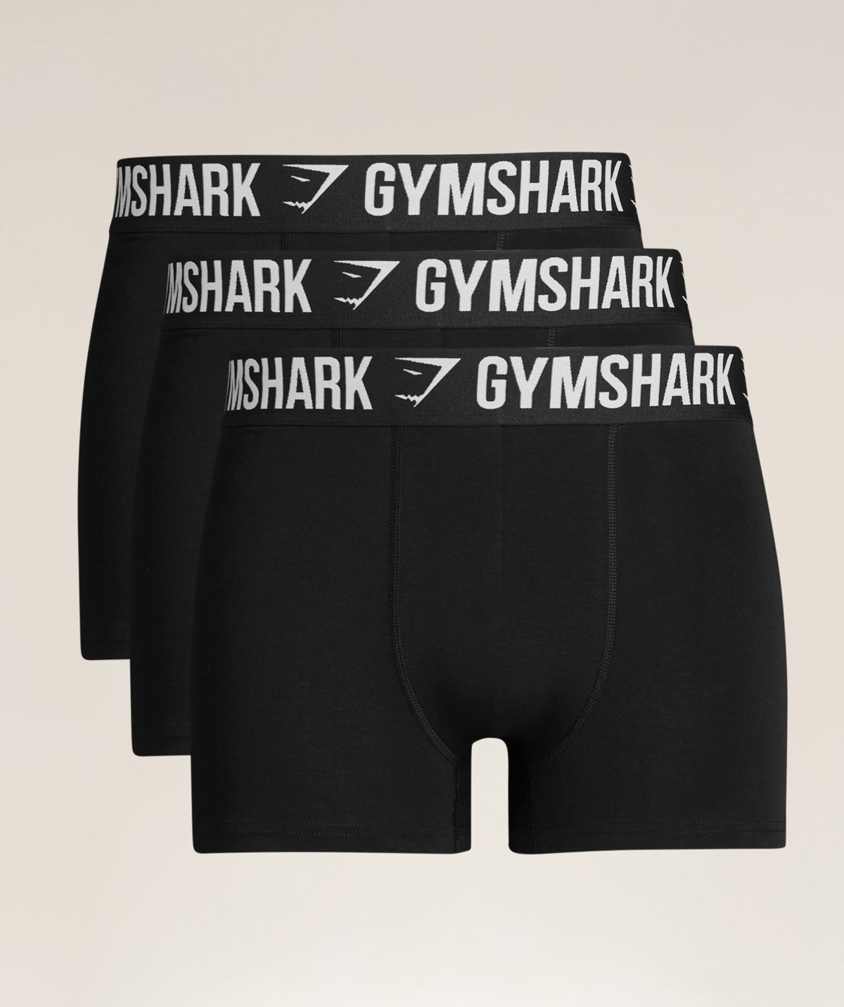 Gymshark Boxer Brief 3PK Black Maroc — 100% authentique