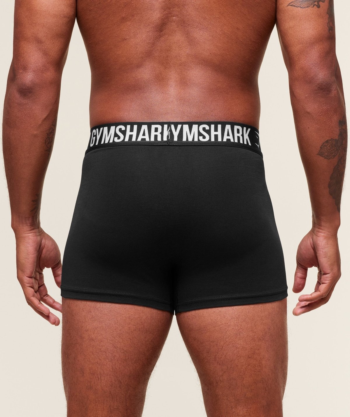 Gymshark Boxer Brief 3PK Black Maroc — 100% authentique