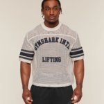 Gymshark Collective Mesh Contrast Jersey Tinted White Maroc — 100% authentique