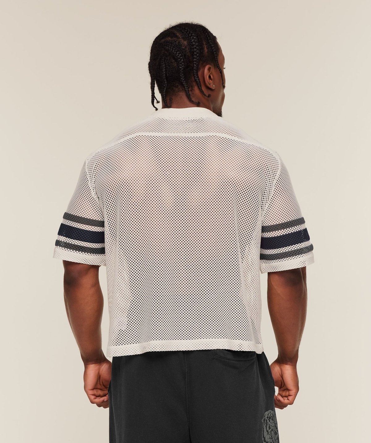 Gymshark Collective Mesh Contrast Jersey Tinted White Maroc — 100% authentique