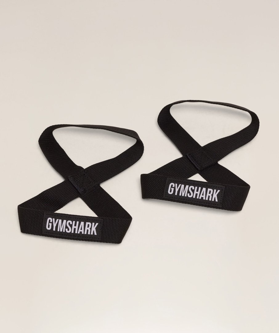 Gymshark Figure 8 Lifting Straps Black Maroc — 100% authentique