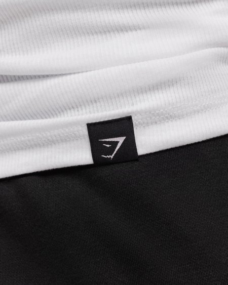 Gymshark Ribbed Tank 1PK White/Black Maroc — 100% authentique