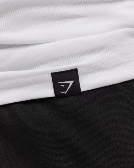 Gymshark Ribbed Tank 1PK White/Black Maroc — 100% authentique