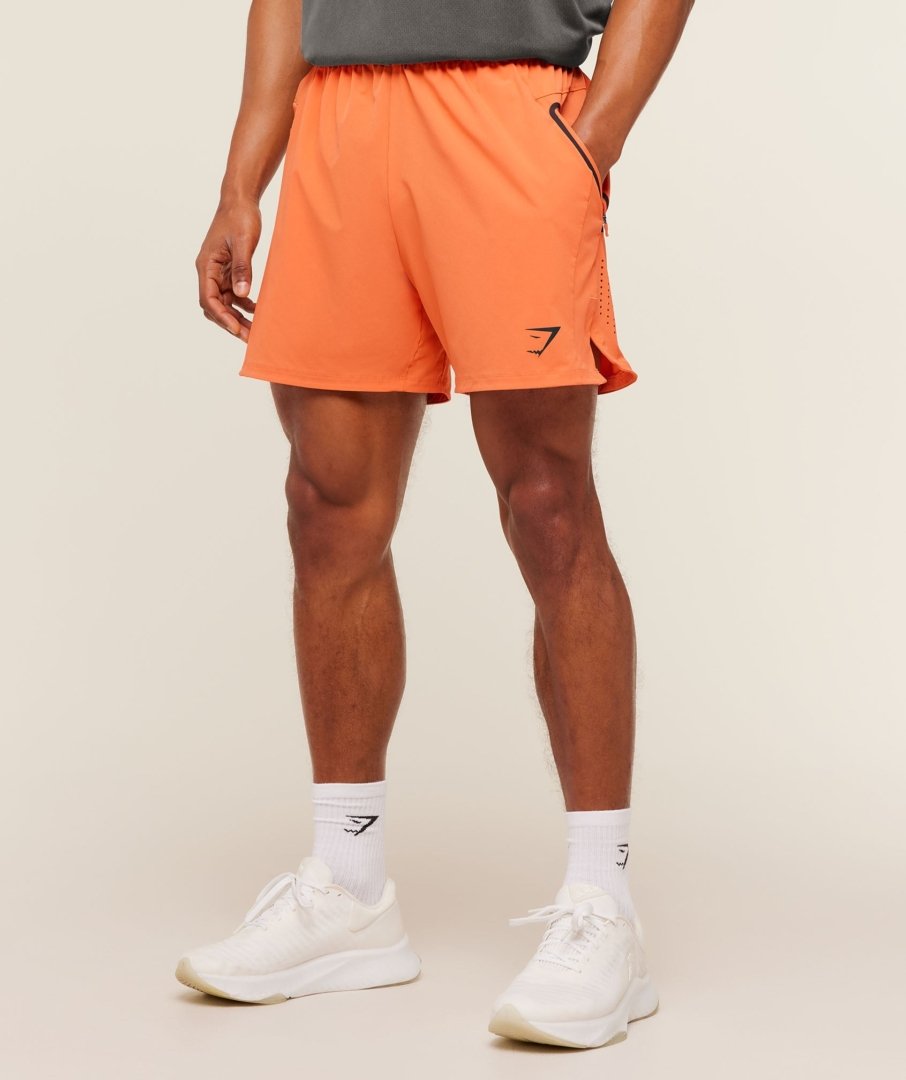 Gymshark Sport Hybrid 6" Shorts Dayglow Peach Maroc — 100% authentique