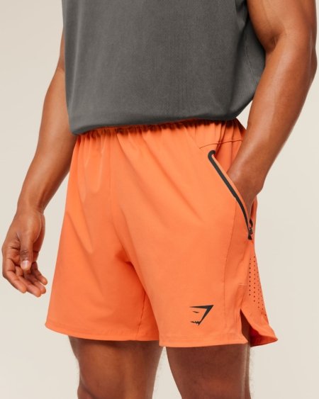 Gymshark Sport Hybrid 6" Shorts Dayglow Peach Maroc — 100% authentique
