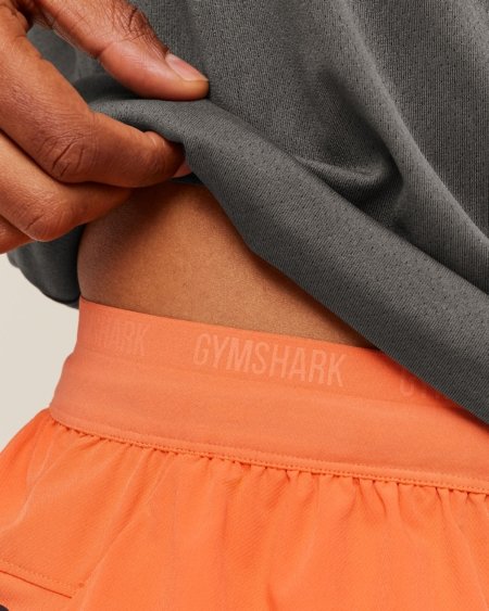 Gymshark Sport Hybrid 6" Shorts Dayglow Peach Maroc — 100% authentique