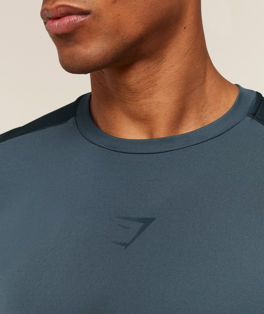 Gymshark Sport T-Shirt Stealth Blue Deep Petrol Blue Maroc — 100% authentique