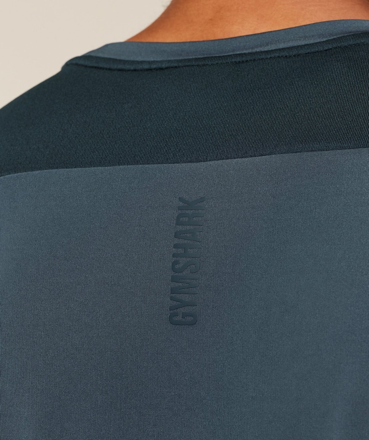 Gymshark Sport T-Shirt Stealth Blue Deep Petrol Blue Maroc — 100% authentique