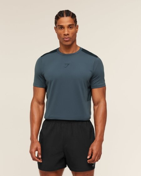 Gymshark Sport T-Shirt Stealth Blue Deep Petrol Blue Maroc — 100% authentique