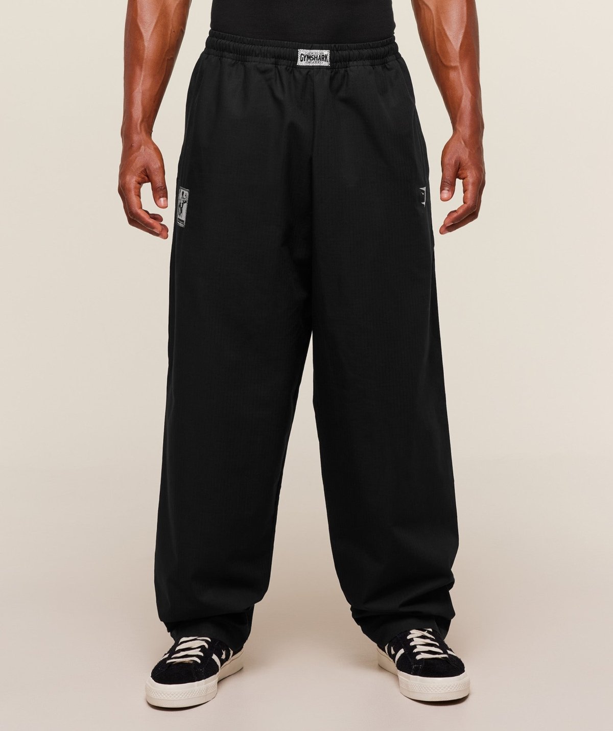Gymshark Straight Leg Pumper Pants Black Maroc — 100% authentique