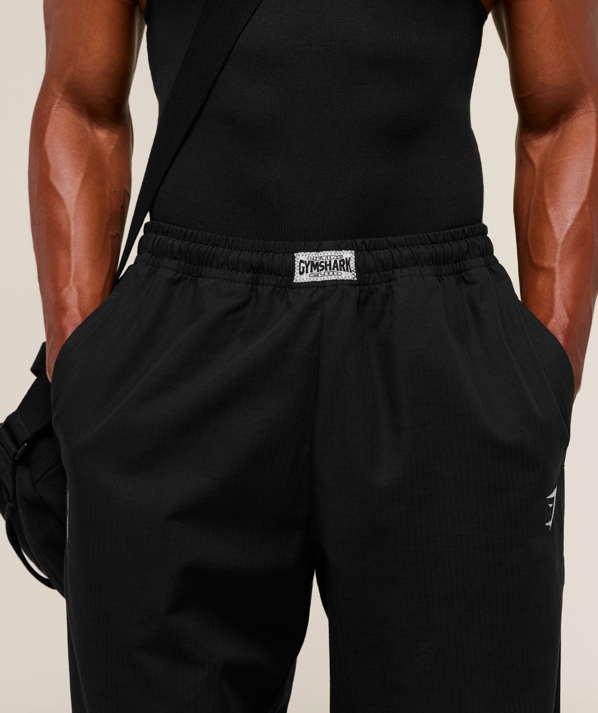 Gymshark Straight Leg Pumper Pants Black Maroc — 100% authentique