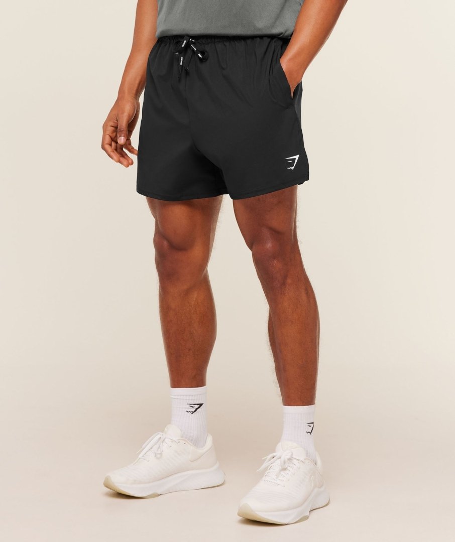 Gymshark Train 5 Shorts Black Maroc — 100% authentique