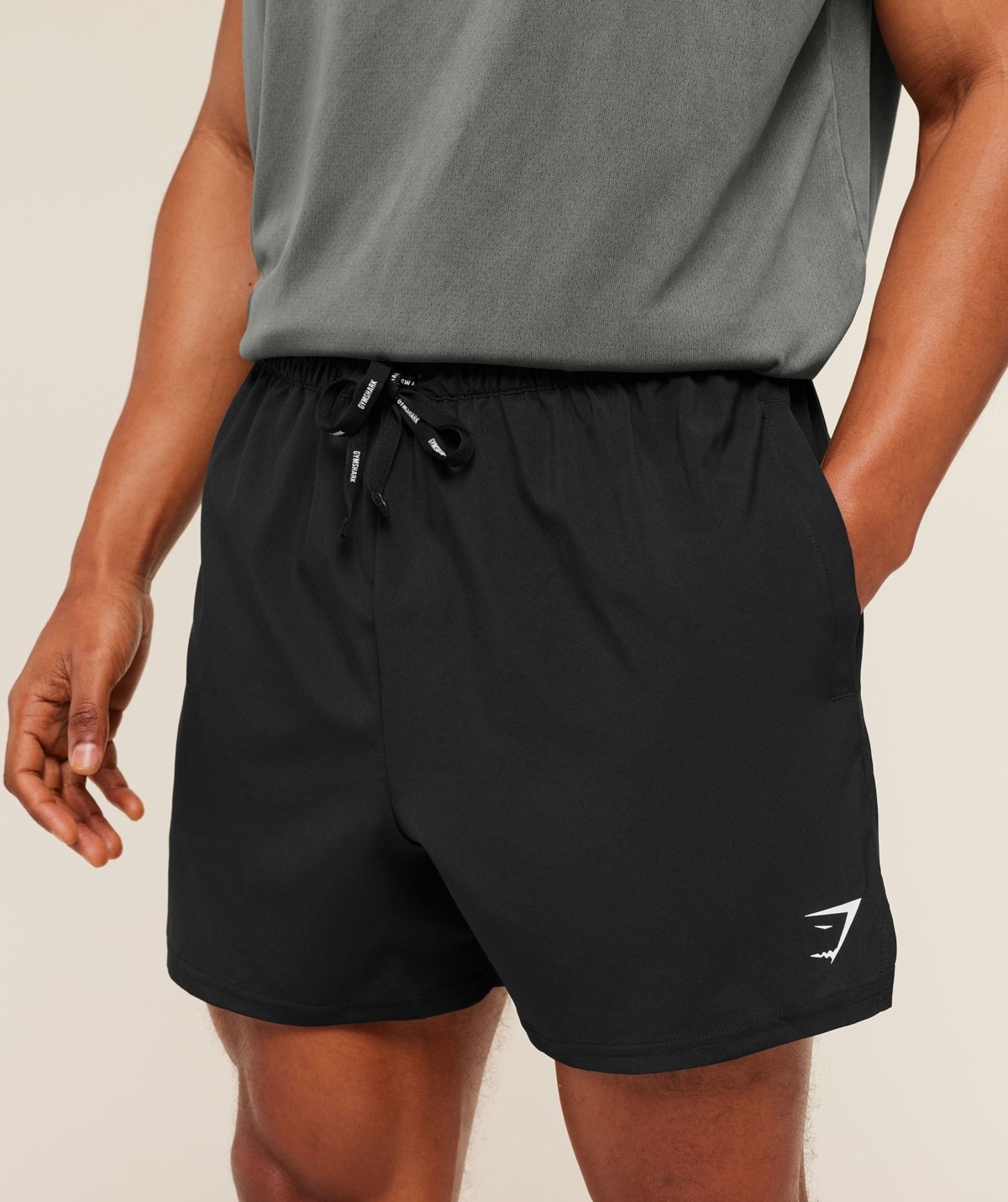 Gymshark Train 5 Shorts Black Maroc — 100% authentique