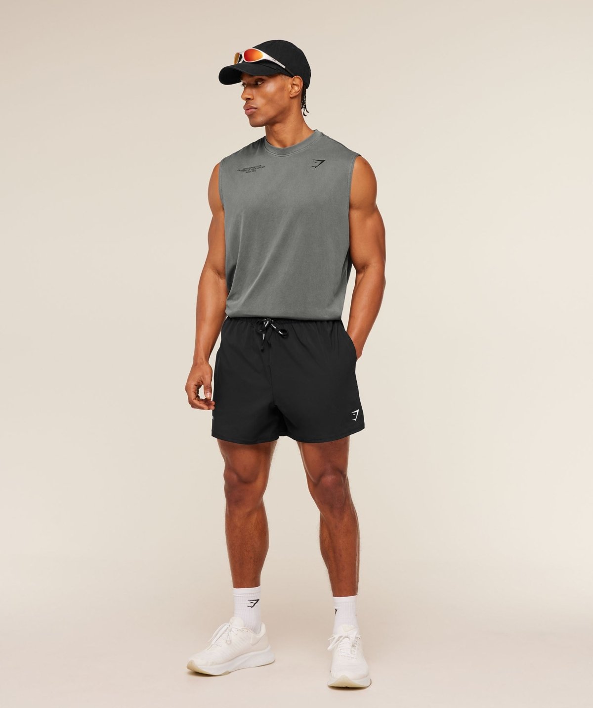 Gymshark Train 5 Shorts Black Maroc — 100% authentique
